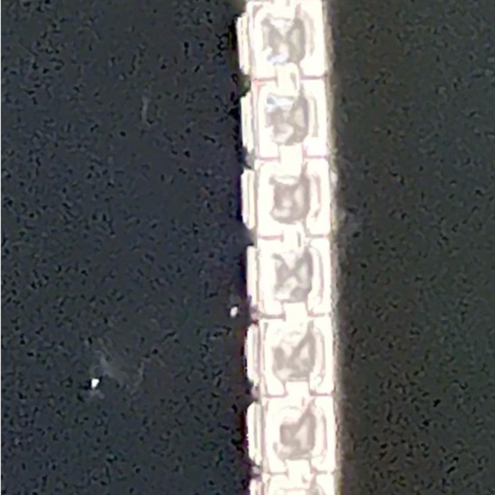 925 Sterling Silver & CZ TENNIS BRACELET, EUC